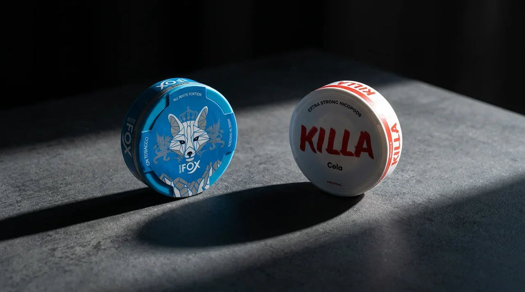 White Fox vs Killa: Two Roads to a Strong Nicotine Pouch