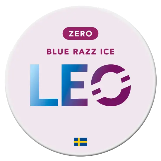 LEO Blue Razz Zero nicotine pouches