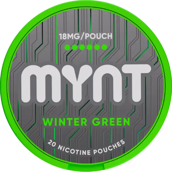 MYNT Winter Green 18mg nicotine pouches