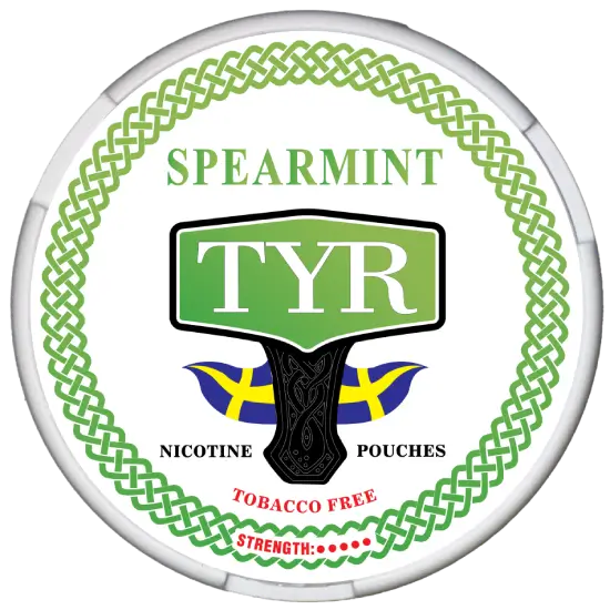 TYR Spearmint nicotine pouches