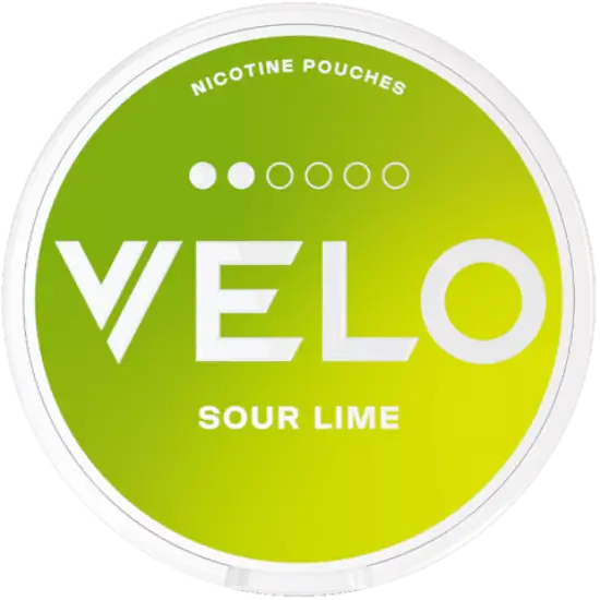 VELO Sour Lime Slim nicotine pouches
