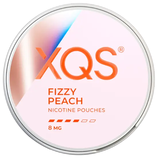 XQS Fizzy Peach Slim Strong nicotine pouches