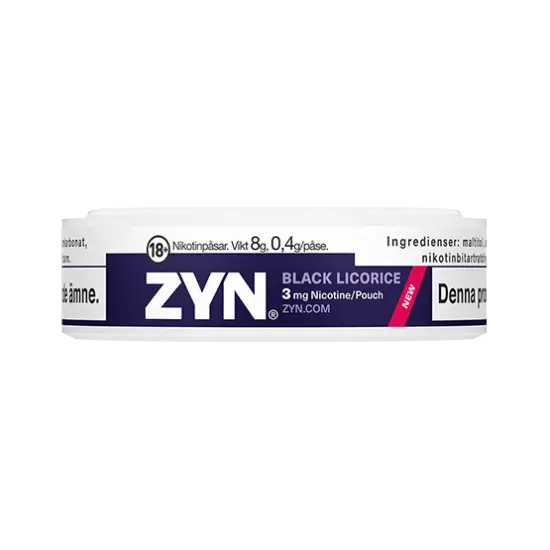 ZYN Mini Dry Black Licorice 3mg