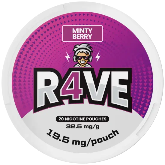 RAVE Minty Berry 32,5mg nicotine pouches