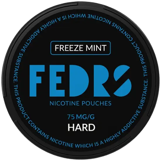 FEDRS BLACK Freeze Mint 75mg nicotine pouches