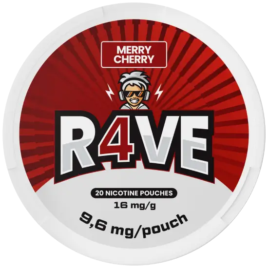 RAVE Merry Cherry 16mg nicotine pouches