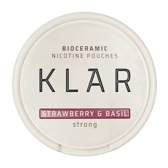Klar Strawberry Basil Strong Mini nicotine pouches