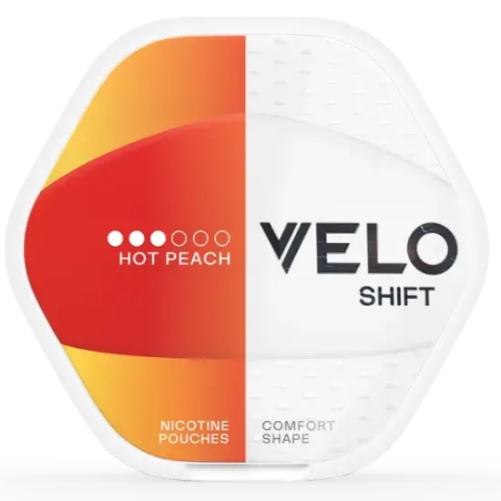 VELO Shift Hot Peach nicotine pouches