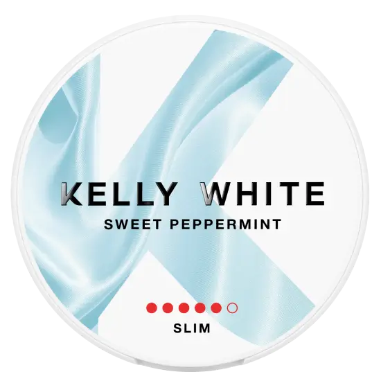 Kelly White Sweet Peppermint Slim Extra Strong nicotine pouches