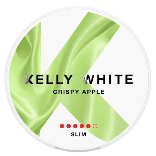 Kelly White Crispy Apple Slim Extra Strong nicotine pouches
