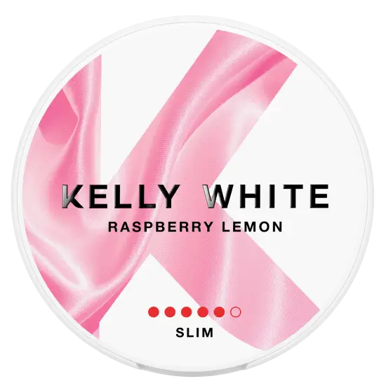 Kelly White Raspberry Lemon Slim Extra Strong nicotine pouches