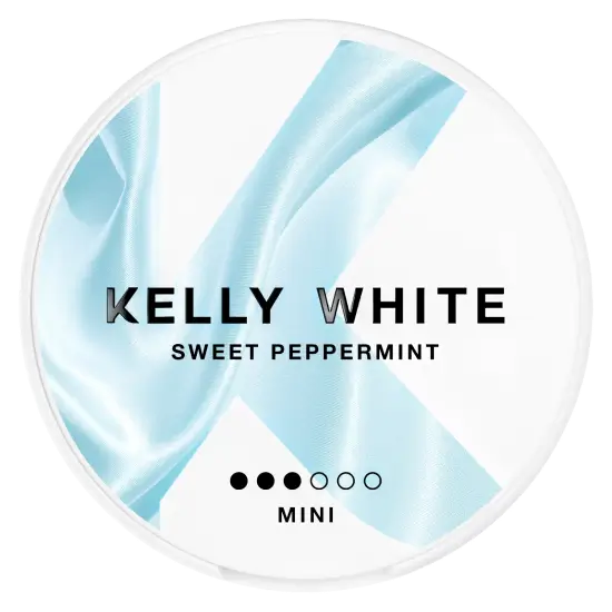 Kelly White Mini Sweet Peppermint nicotine pouches