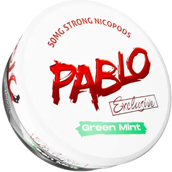 Pablo Exclusive Green Mint 50mg nicotine pouches