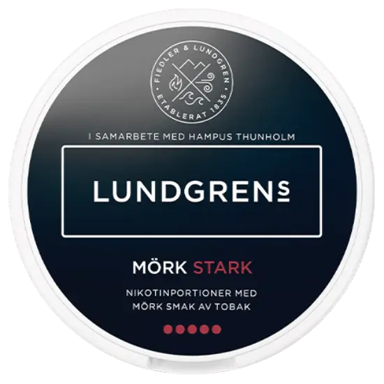 Lundgrens Mork Stark nicotine pouches