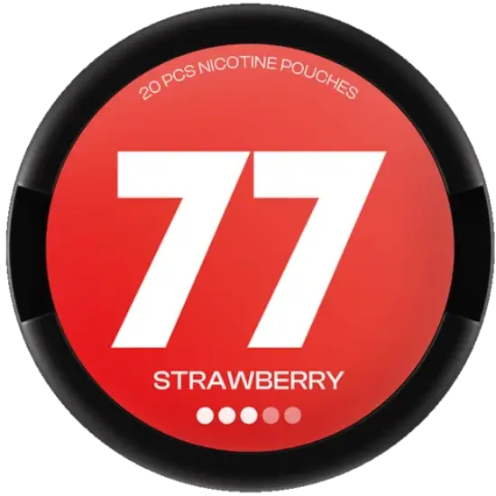 77 Strawberry 10.4mg nicotine pouches