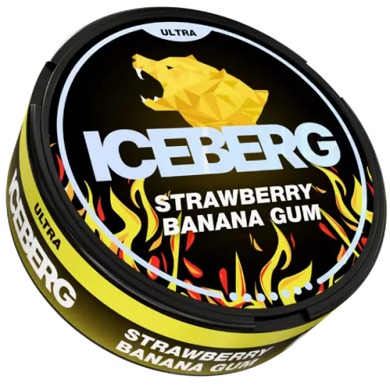 Iceberg Strawberry Banana Gum Ultra 70mg nicotine pouches