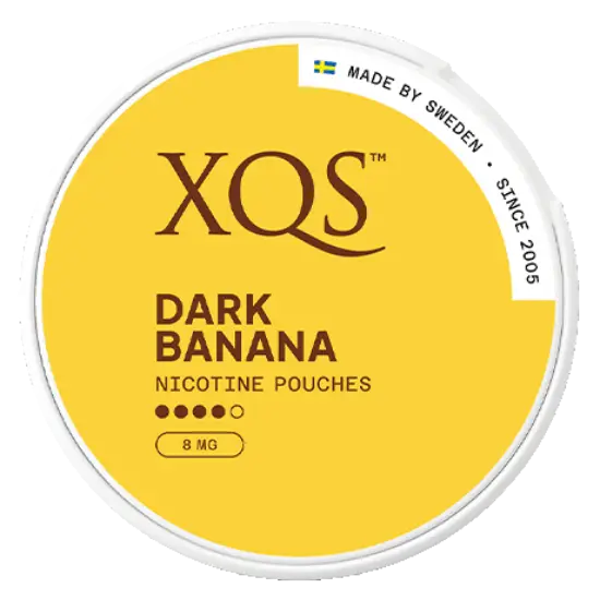 XQS Dark Banana Slim Strong nicotine pouches