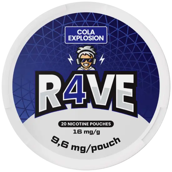 RAVE Cola Explosion 16mg nicotine pouches
